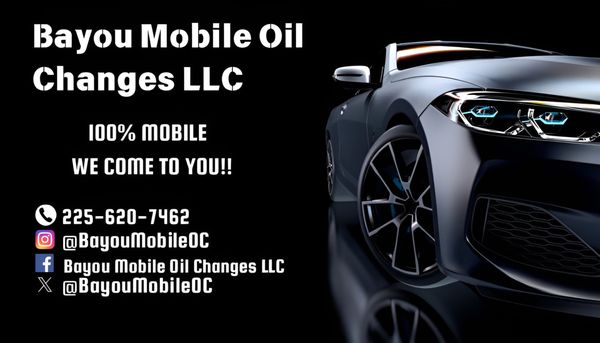 Bayou Mobile Oil Changes