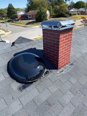 Metal chimney replacement