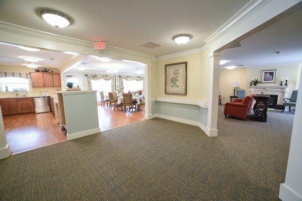 Neighborhood dining and living area