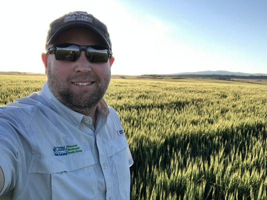 Walking the wheat fields of Goldendale Wa