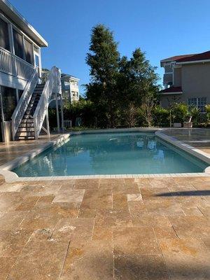 French Pattern Sunset Travertine