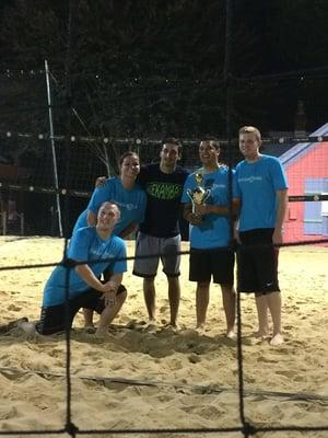 Congrats to Diego, Emilio, Jenn, Matt, and Josh on winning the Day of Smiles Volleyball Tournament!! Good Job!!