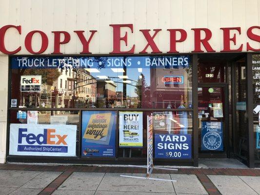 We have retail space inside Copy Express on Elm St