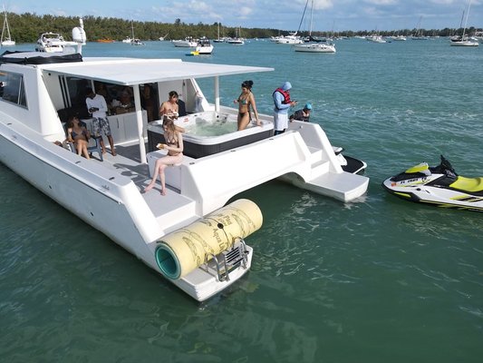 Catamaran with jacuzzi