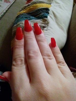 Red coffin nails