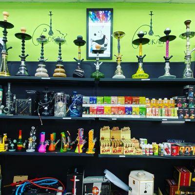 All kind of Hookahs, disposable vape and tobacco stuff