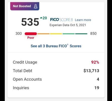 Take a look at one of my clients Credit Repair journey 85+ in less than 30 days