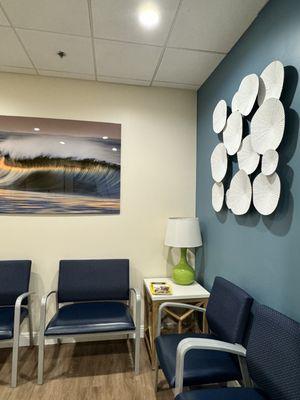 Calming waiting room