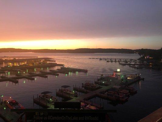 Looking from Toads restaurant be and grill at Camdenton  Hotel