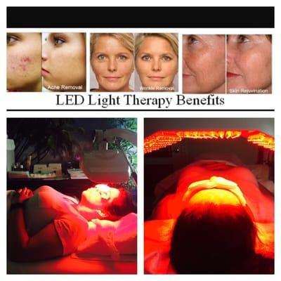 The red light therapy for wrinkles .