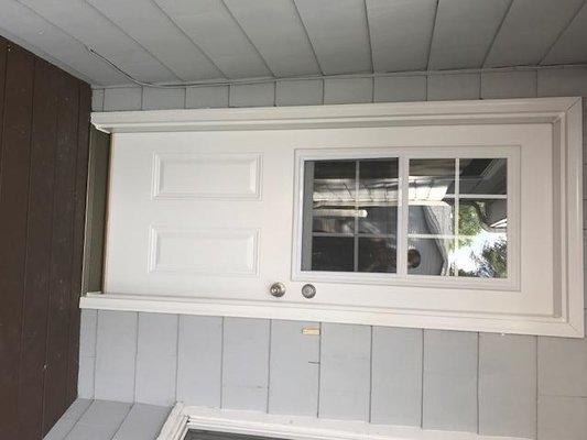 Exterior door on home