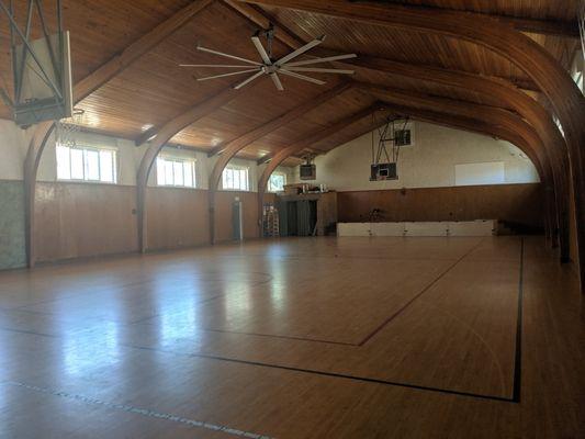 Gym. Used for inclement weather and school gatherings.