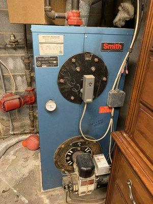 Here is an old boiler unit.