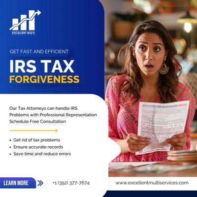 Resolve IRS tax issues with expert help! Get rid of tax problems, ensure accurate records & save time. Call +1 (352) 377-7674