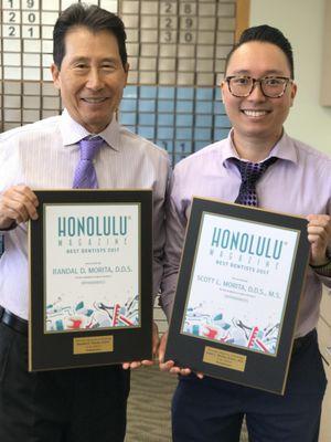 Voted Best Orthodontists 2017 by Honolulu Magazine