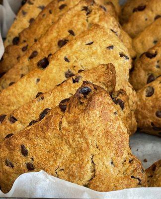 Pumpkin-chocolate chip scones. My wife loved these and they were light and flaky.