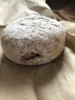 Powder Blueberry Jelly filled doughnut