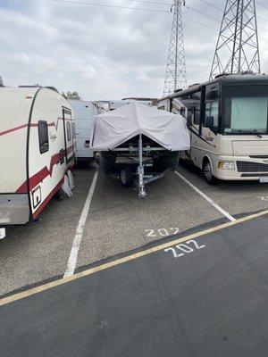 24' Pontoon On Trailer