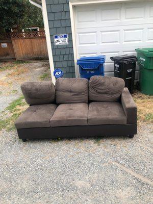 old couch junk