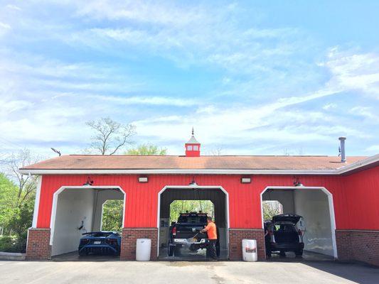 Other side of self serve bays at Bubble Barn car wash in Newburgh NY