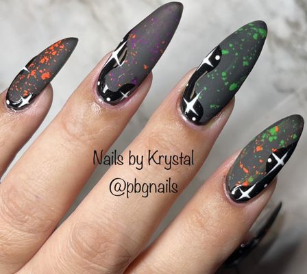 #halloweennails#halloweennailart#halloweennailsdesign#blacknails#blacknail#mattenails#mattenail#mattenailspolish#mattenailart