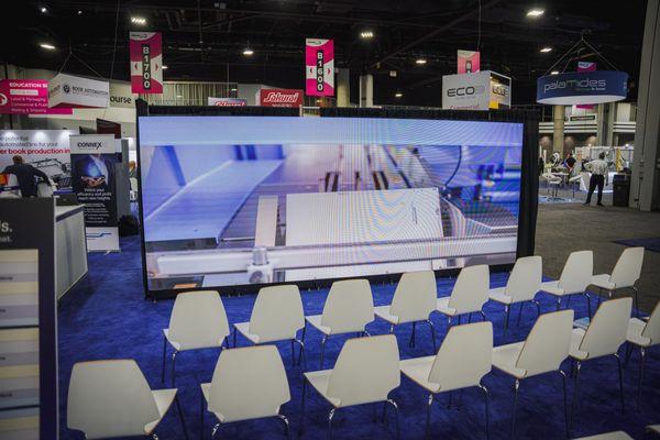 2.6mm LED video wall rental for trade show.