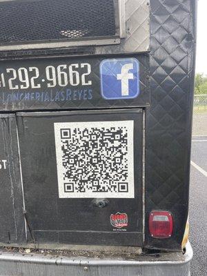 Bar code for loncheria food truck