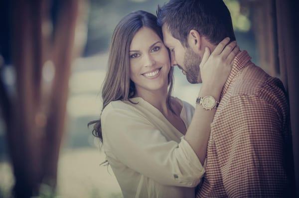 Image from Jenni and Ryan's engagement session at Callaway Gardens.