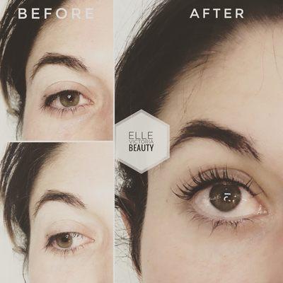 Lash Lift Before and After