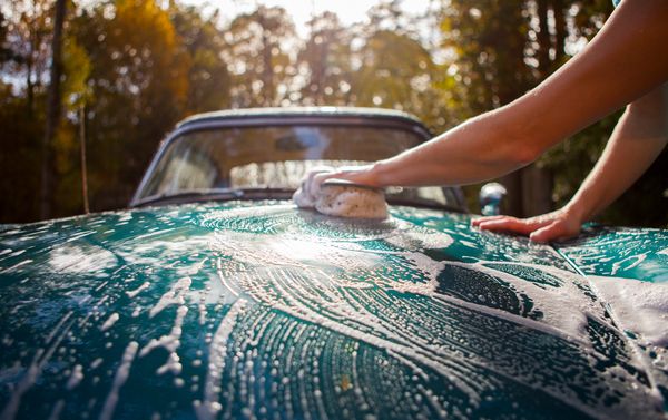 An exterior wash