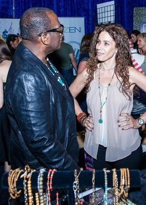 Randy Jackson rocking the Randy bracelet. www.designbysig.con