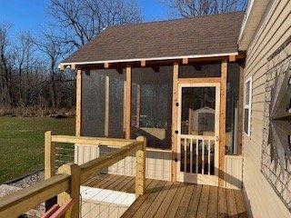 Timber framed 3 seasons room we completed in 2023