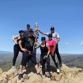 Survived the climb to Mission Peak! When everything feels like an uphill struggle, think of the view from the top. WE DID IT!