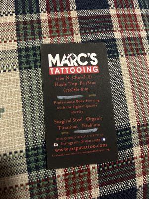 Marc's Tattooing