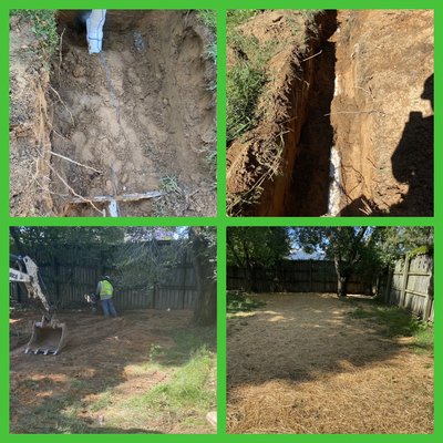 Sewer line replacement in Glen Burnie.