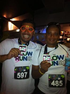 The guy on the left's first medal - he usually spend Saturday nights with Jack Daniels not running