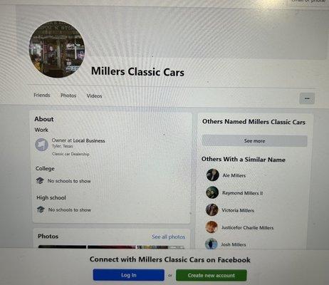 Miller's Classic Cars