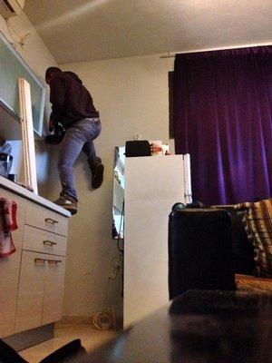 Yes, that me Install the Hanging Shelf