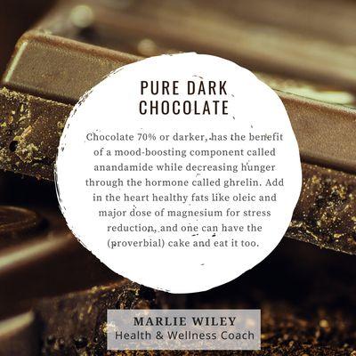 Benefits of dark chocolate!