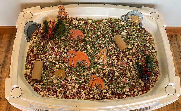 Brown Bear Sensory Bin #MeetingMilestones