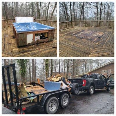 Hot Tub removal.