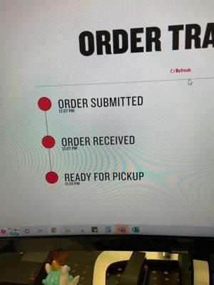 Order time