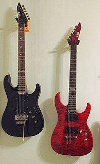 A couple of ESP guitars from Route 1 Guitars.