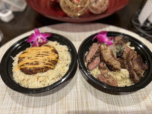 Steak Bowl & Crab Cake Bowl