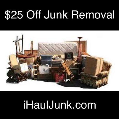 Mention yelp discount at checkout and receive $25 off your junk removal service with us. Book our service today and see us in action!