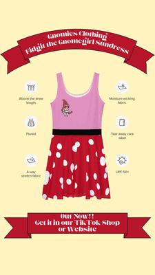 Fidgit the Gnomegirl Mushroom Dress Product info