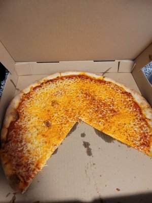 Large plain pizza