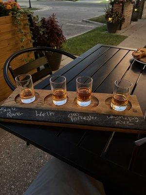 Bourbon flight