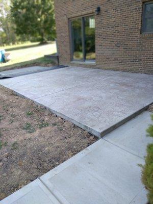 Stamped Concrete slate dessert tan