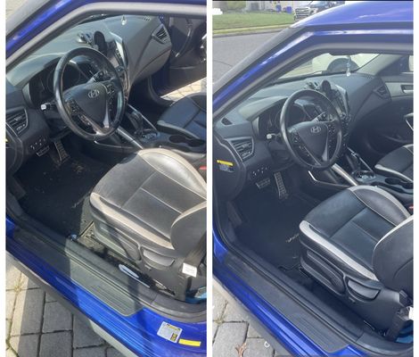 Before / After Interior Detailing.